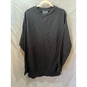 Asos Shirt‎ Adult 02 Black Crew Neck Long Sleeve Pullover Tee Mens